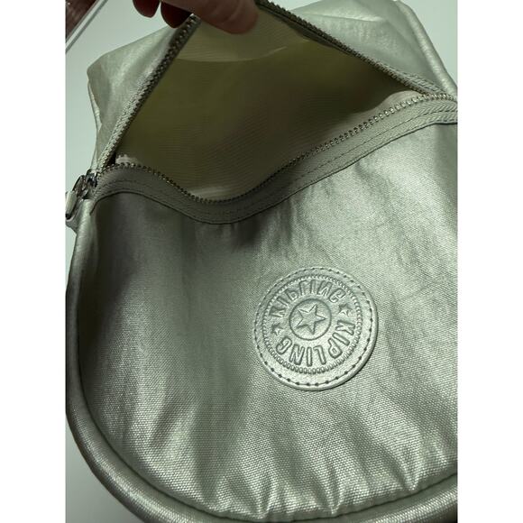 NWT NEW Kipling small backpack purse floral drawstring, 9x12x4 both girls women - Picture 7 of 8